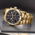 Maserati Montre Chronographe Cadran Bleu Doré Homme