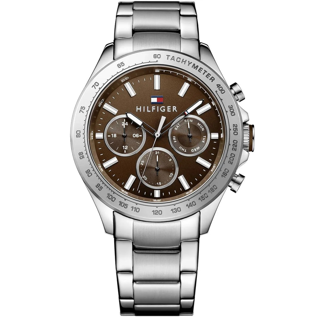 Tommy Hilfiger Montre Chronographe Cadran Marron Homme