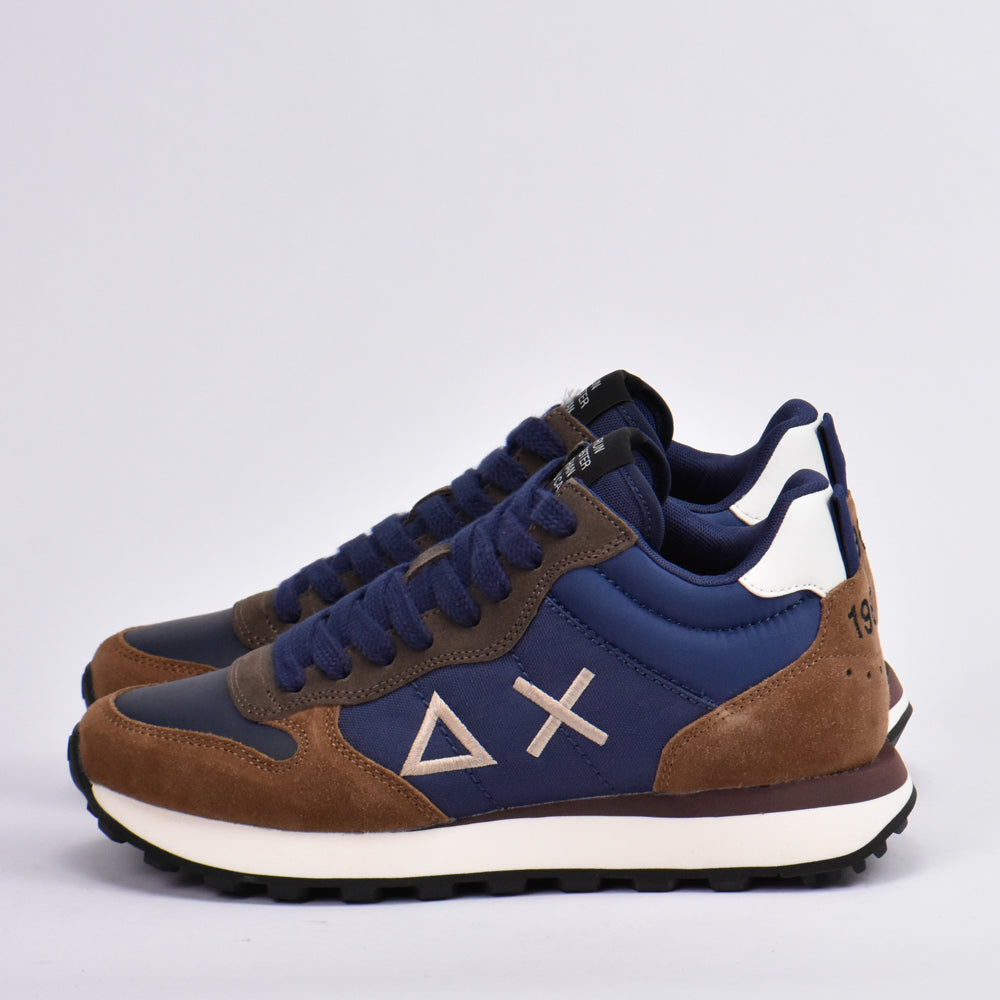SUN68 Baskets Ally Solid en Daim et Textile Homme