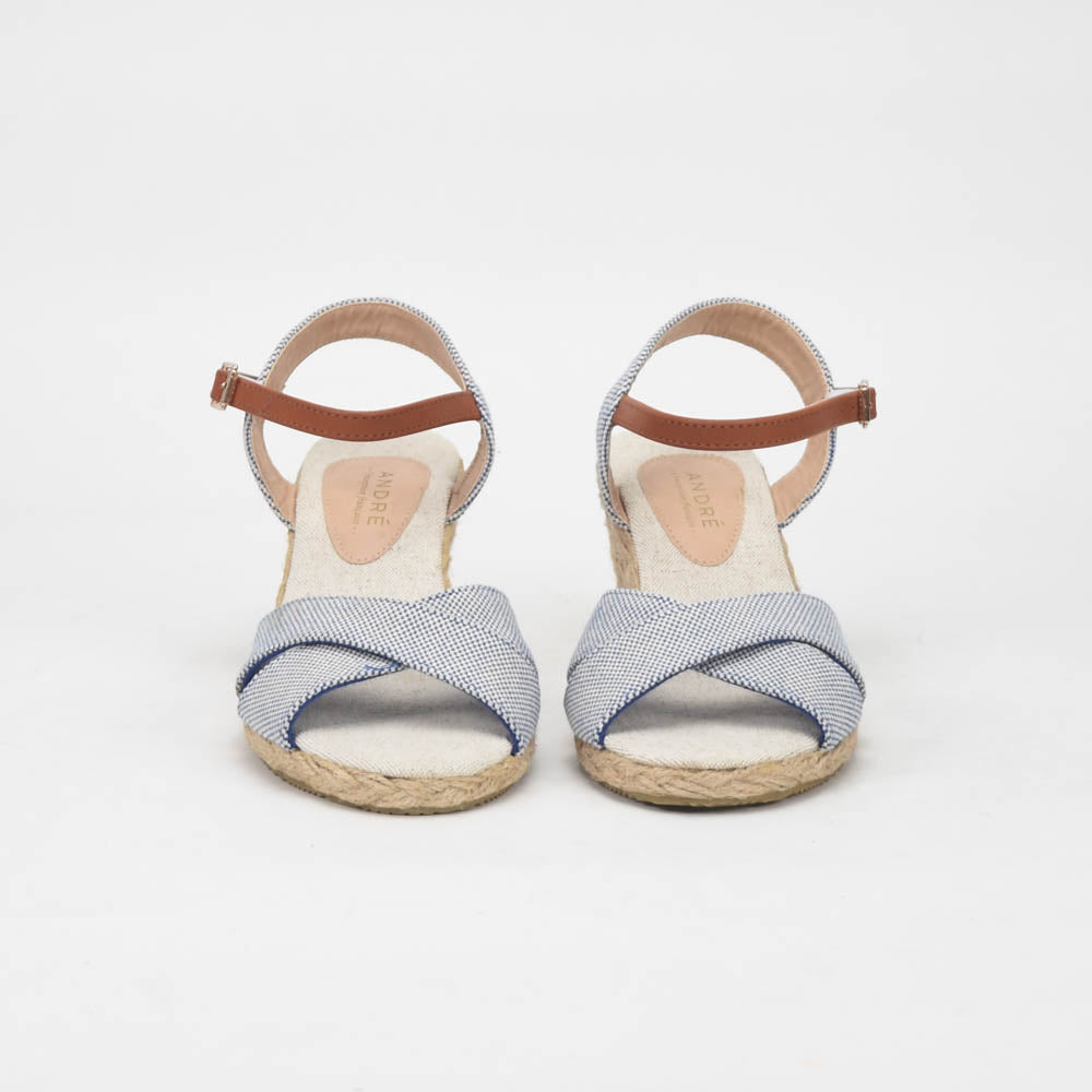 André Sandales Compensées Espadrilles Femme