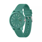 Montre Lacoste Design Minimaliste Bracelet Silicone Vert