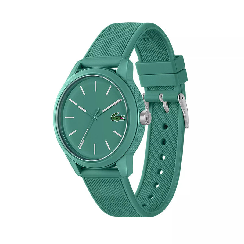 Montre Lacoste Design Minimaliste Bracelet Silicone Vert