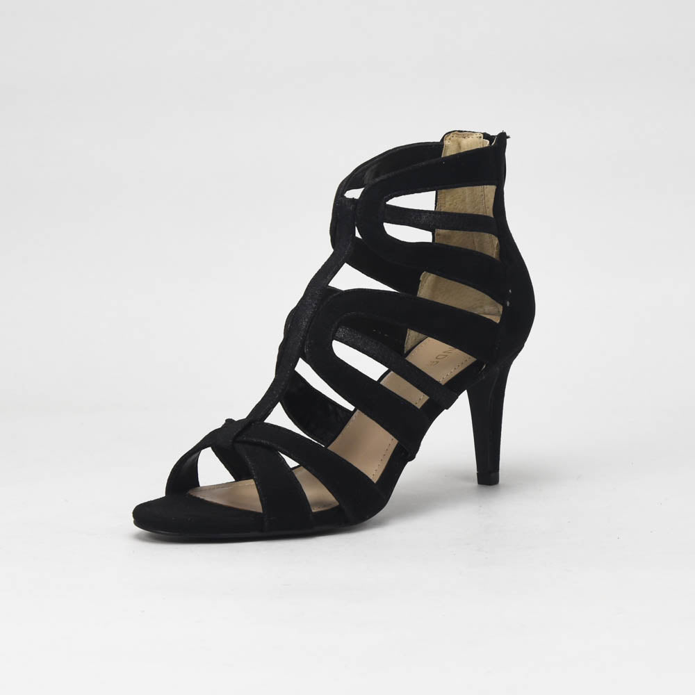 André Sandales à Talons Noir Élégantes Femme