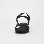Piccadilly Sandales Confortables Matelassées Noir Femme