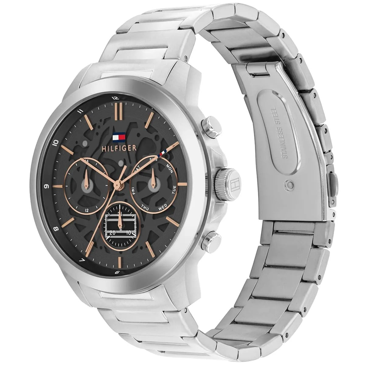 Tommy Hilfiger Montre Acier Inoxydable Élégante Homme