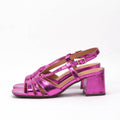 Safety Jogger Sandales à Talons Métallisées Femme