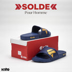 Kito Claquettes Logo Doré Confortables Homme