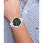 Tommy Hilfiger Montre Cadran Vert Acier Inoxydable Homme