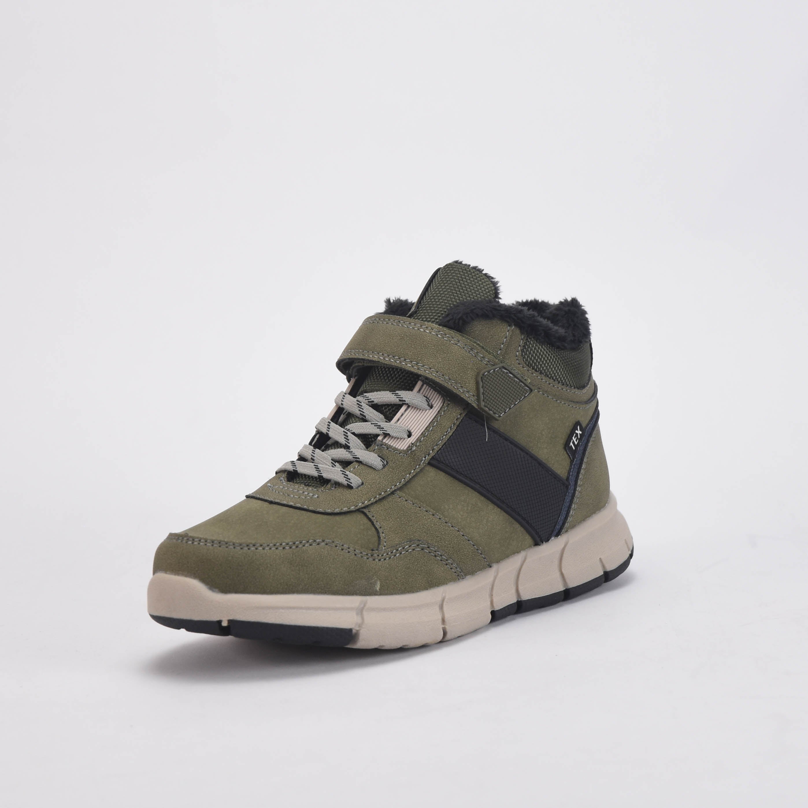 Safety Jogger Sneakers Montantes Fourrées Vert Enfant