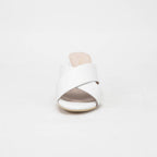 André Mules à Talons Blancs Élégantes Femme