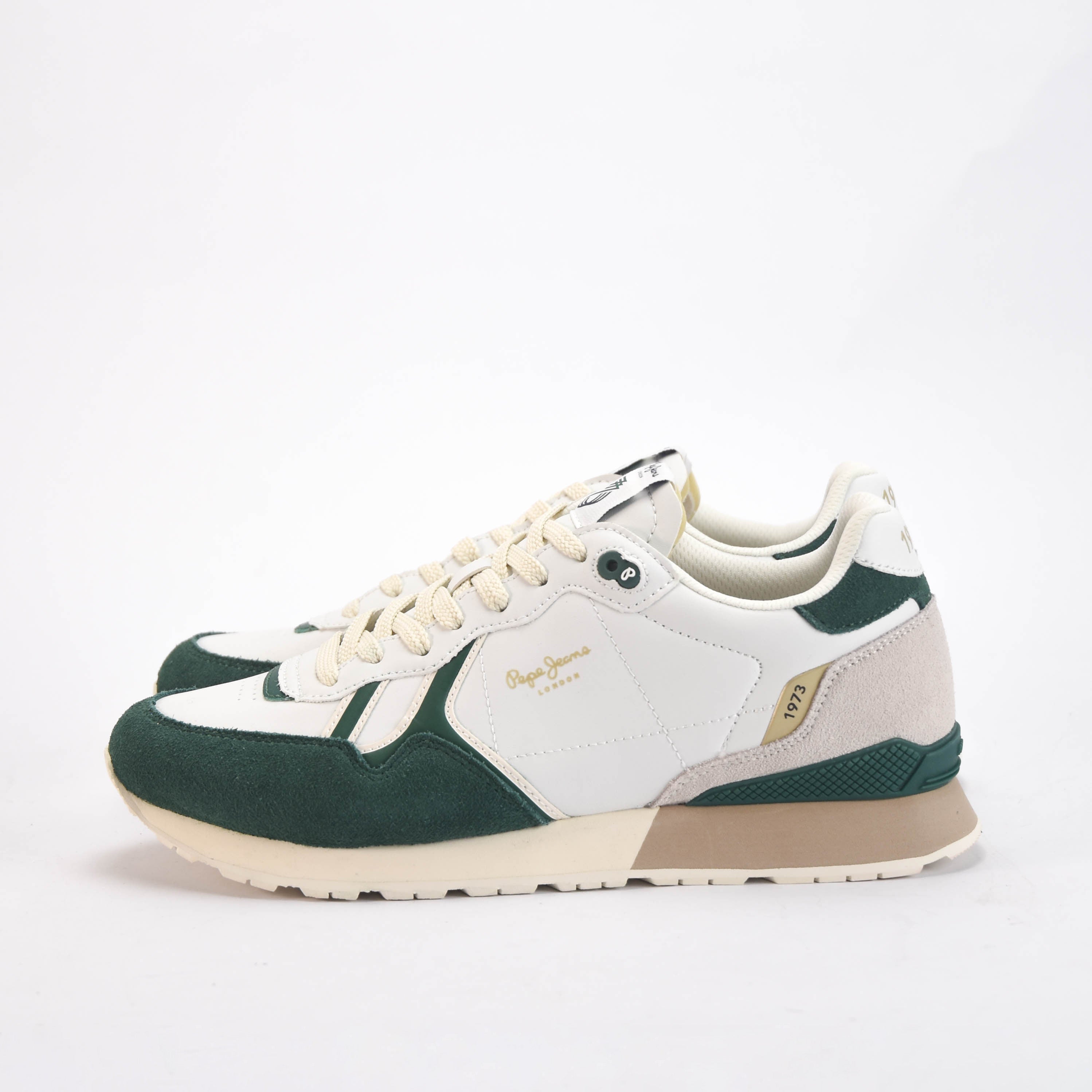 Pepe Jeans Baskets Style Rétro Cuir et Daim Homme
