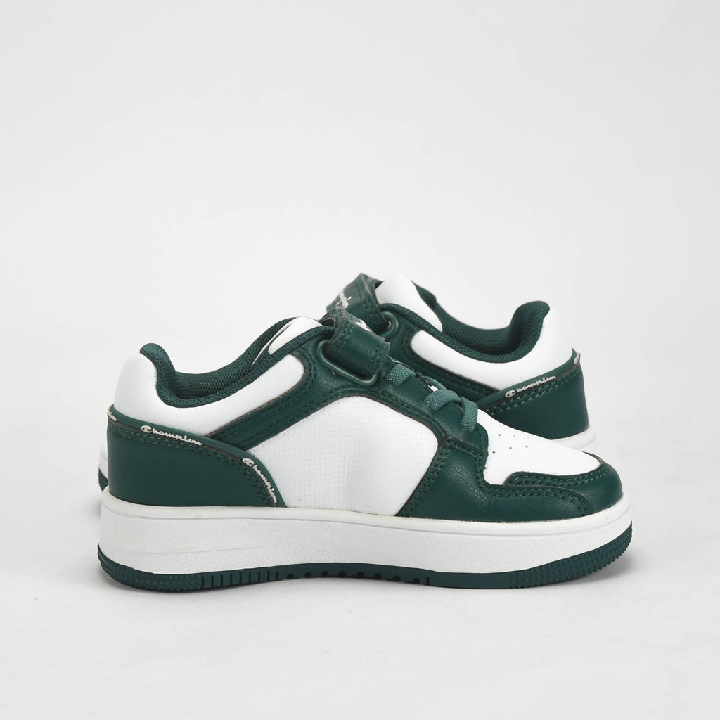 Champion Baskets Basses Confortables Vert et Blanc Enfant