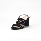 André Sandales à Talons Brides Noir Femme