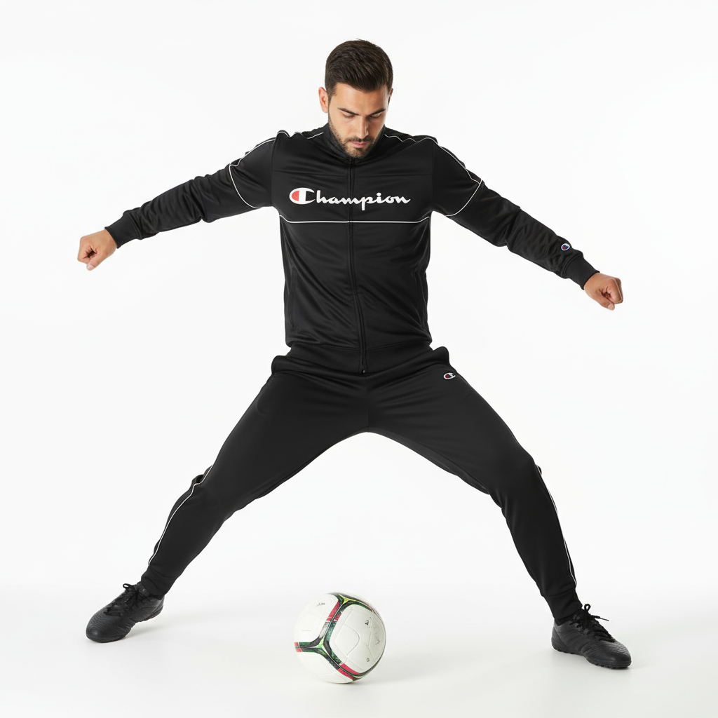 Champion Ensemble de Survêtement Sport Noir Homme