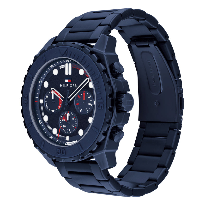 Tommy Hilfiger Montre Acier Inoxydable Bleu Homme