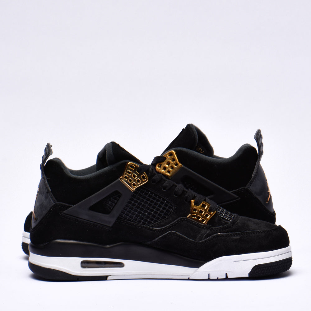 Nike Air Jordan 4 Retro Royalty Sneakers Suede Noir Homme