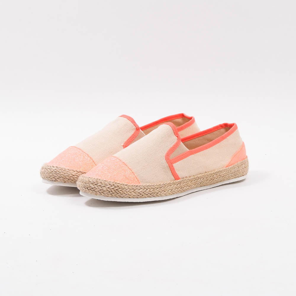 André Espadrilles Toile Pailletée Femme