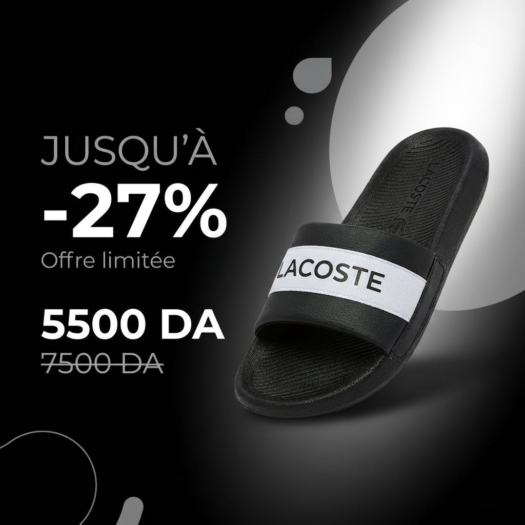 Lacoste Claquettes Logo Contrasté Homme