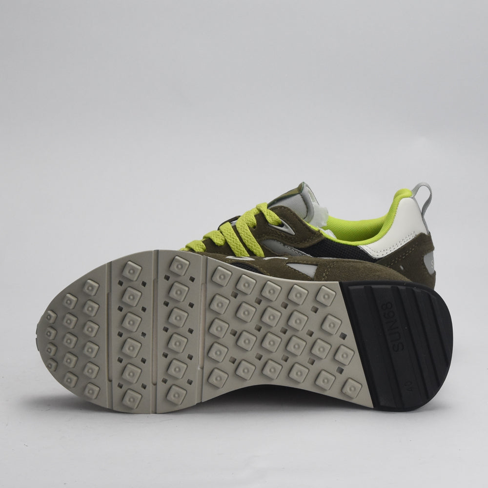 BASKET SUN68-JAKI-OUTDOOR-19-MILITAIRE﻿ 3