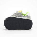 SUN68 Baskets Enfant Confortables Gris et Jaune Fluo