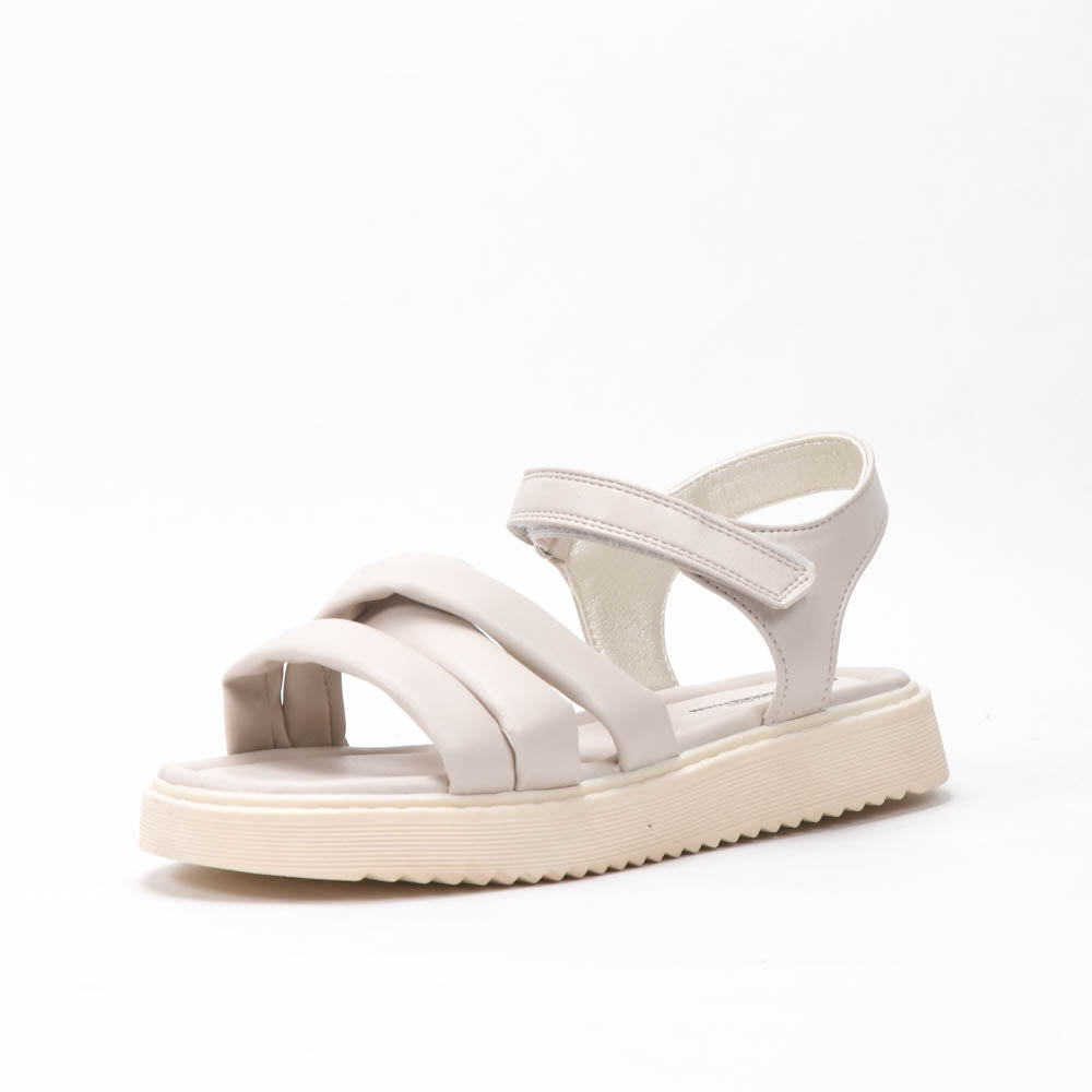 Kimland Sandales Confortables à Brides Beige Fille