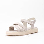 Kimland Sandales Confortables à Brides Beige Fille