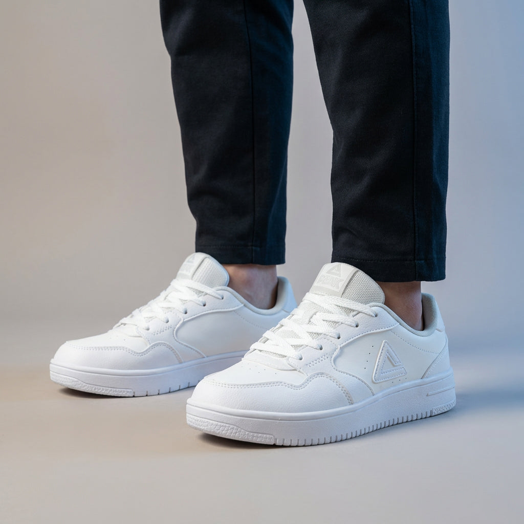 Peak Baskets Lifestyle Minimalistes Blanc Homme