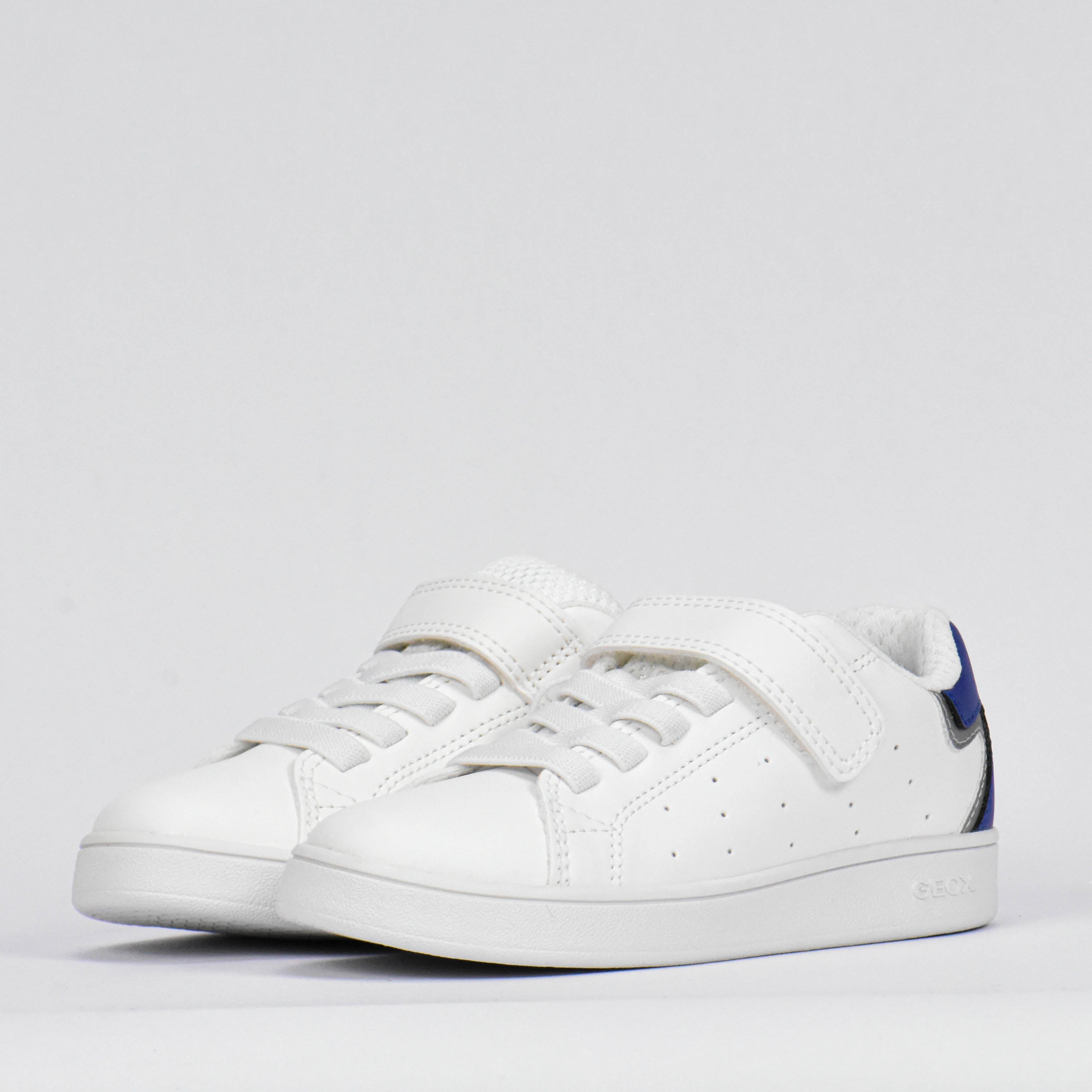 Geox Baskets Eclyper Respirantes Blanc et Bleu Enfant