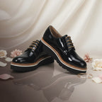 André Derbies Vernies Plateforme Femme