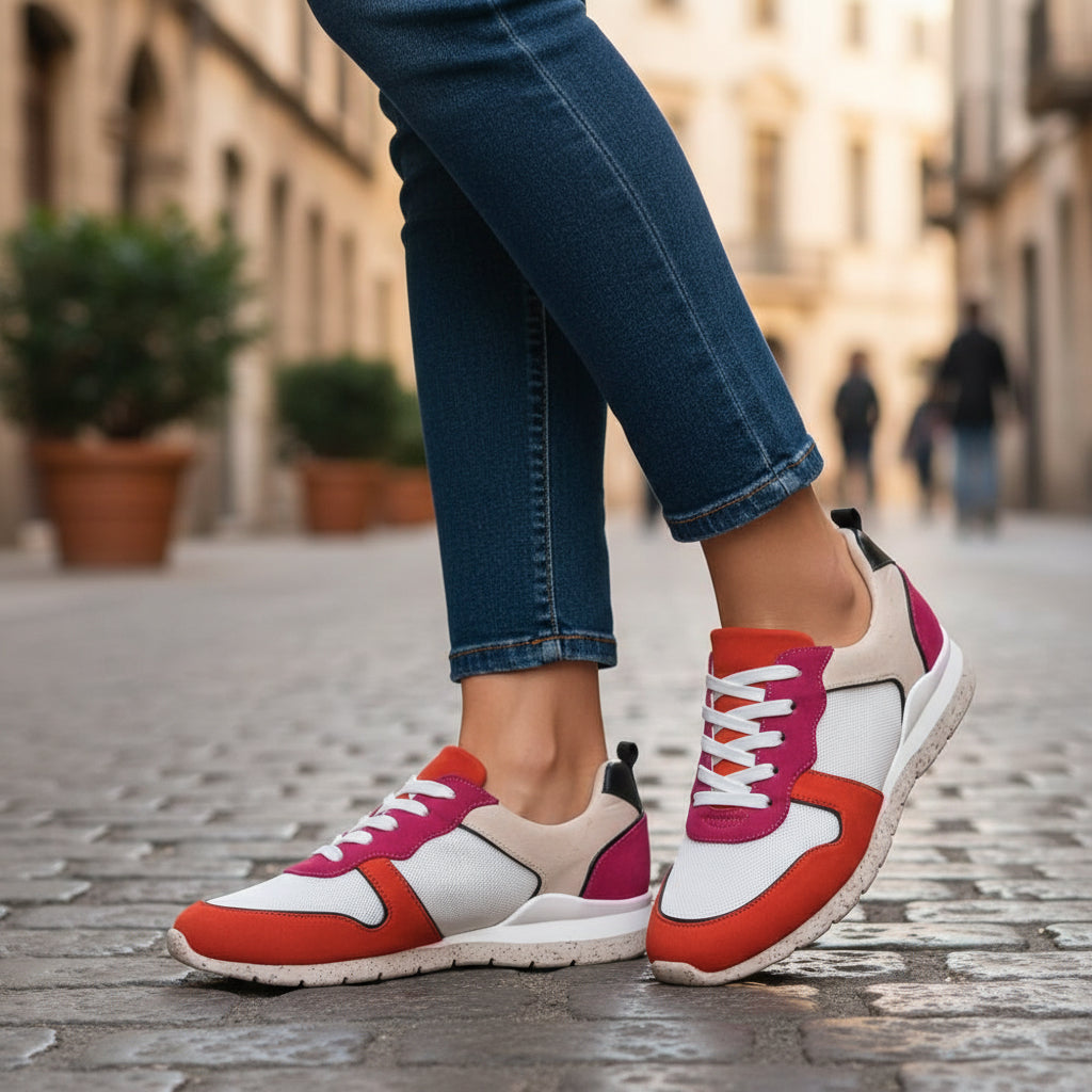 André Baskets Multicolores Style Urbain Femme