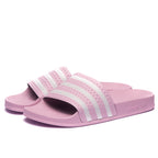 Adidas Adilette Claquettes Légères Femme Rose et Blanc