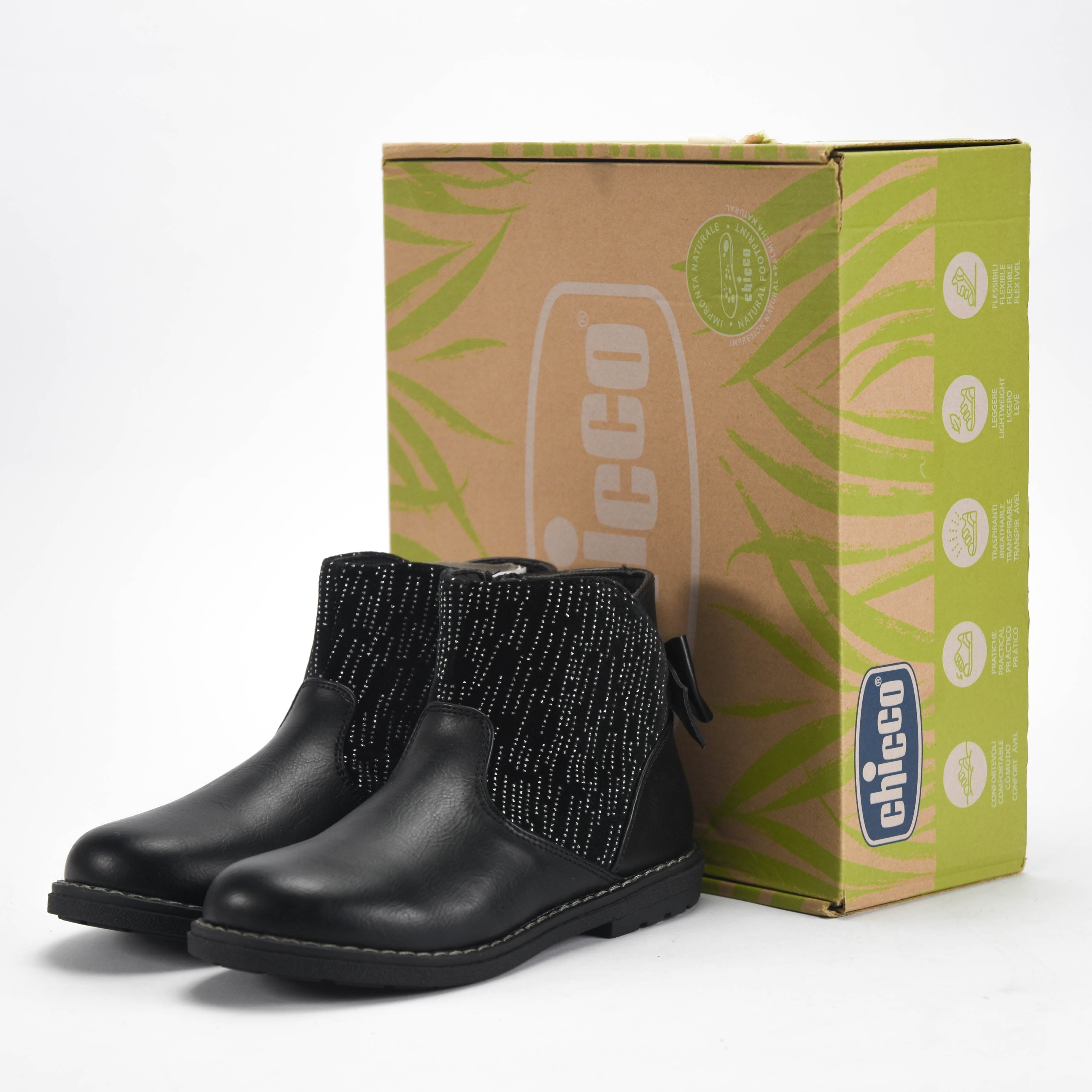 Chicco Bottines Corry à Paillettes et Nœud pour Fille