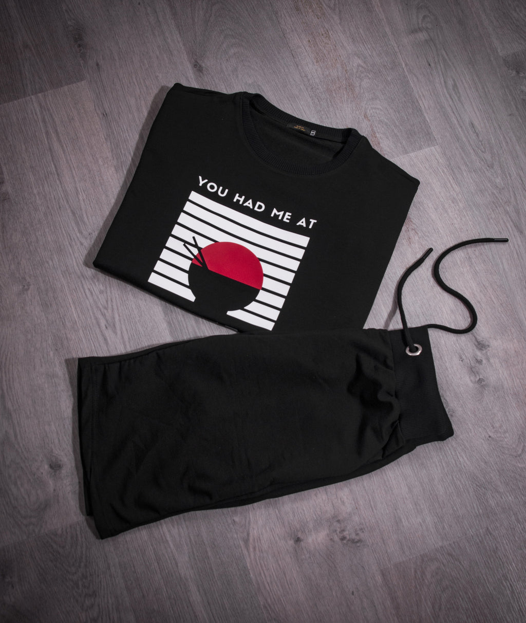 Kimland Ensemble Été Graphique Homme Noir