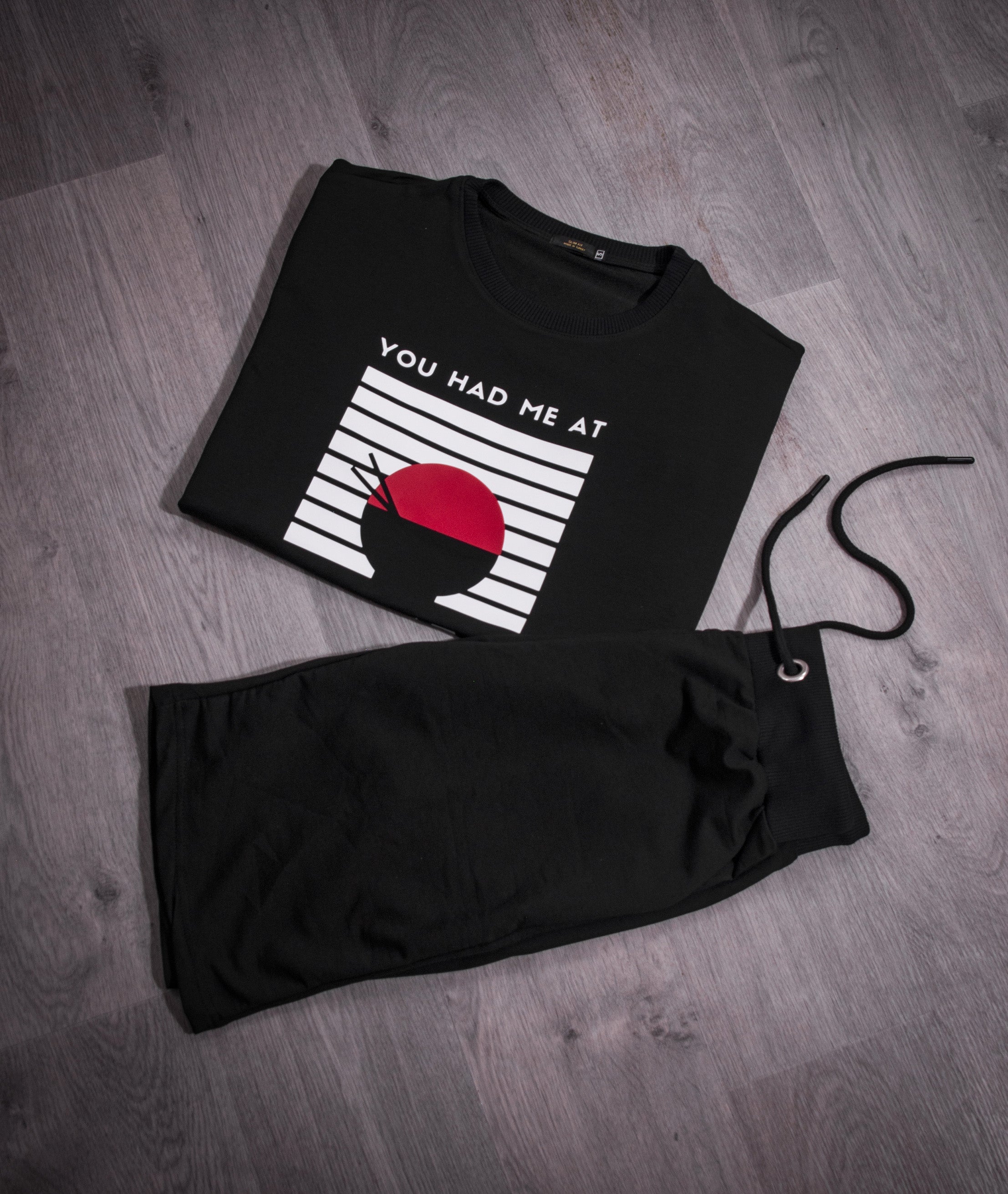 Kimland Ensemble Été Graphique Homme Noir