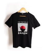 T-shirt NOIR YOU HAD ME AT RAMEN