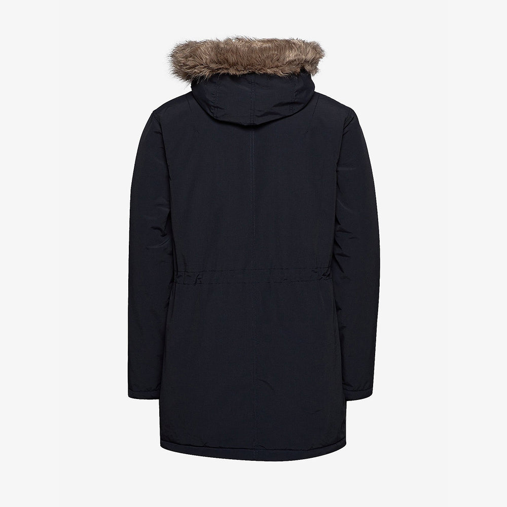 Lyle & Scott Parka d'Hiver à Capuche Fourrure Homme