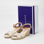 André Sandales Compensées Style Espadrille Femme