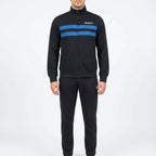Lotto Survêtement Sportswear Confortable Noir et Bleu Homme