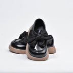 Kimland Mocassins Noir à Nœud Élégants Fille