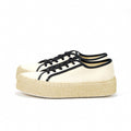 André Baskets Plateforme Toile Femme
