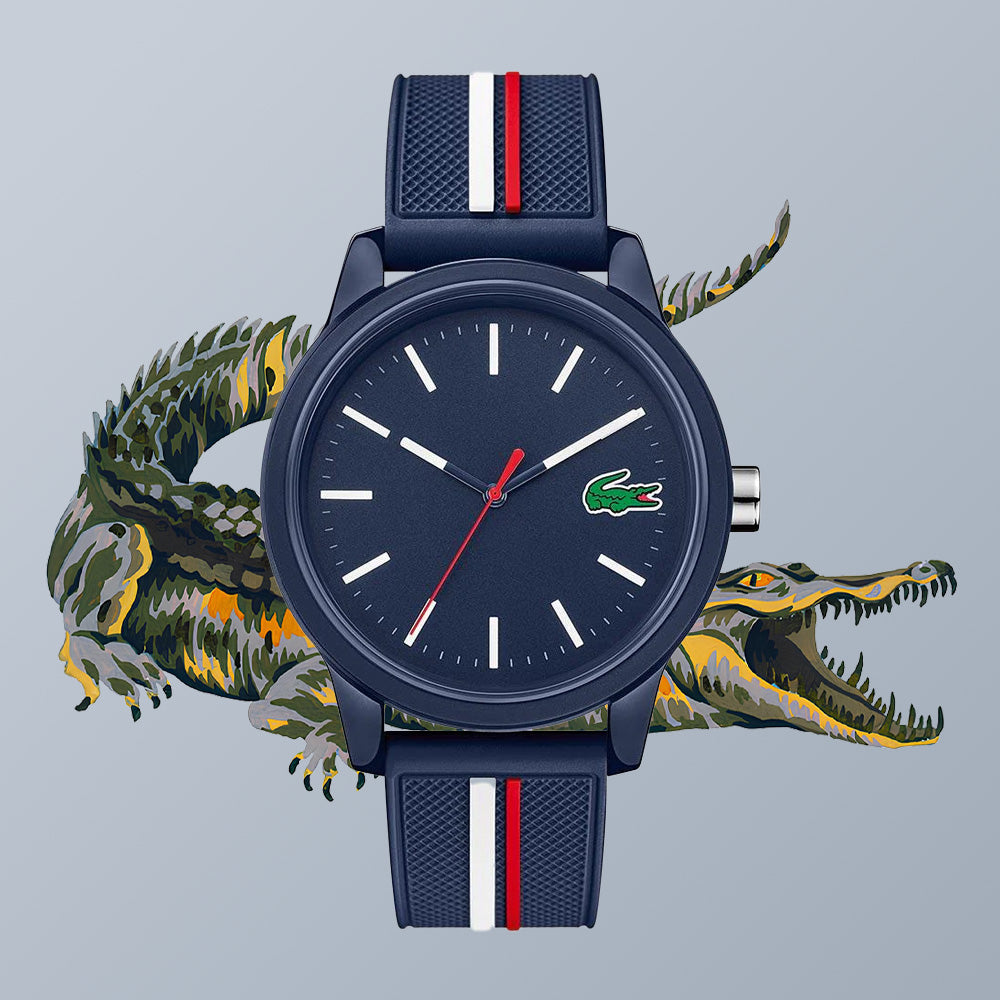 Montre Lacoste Bracelet Silicone Bleu Élégante Homme