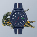 Montre Lacoste Bracelet Silicone Bleu Élégante Homme