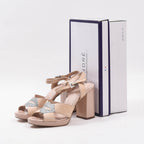 André Sandales à Talons et Détail Pailleté Femme