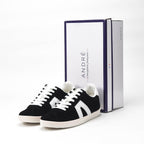 André Baskets Basses Style Urbain Noir et Blanc Homme