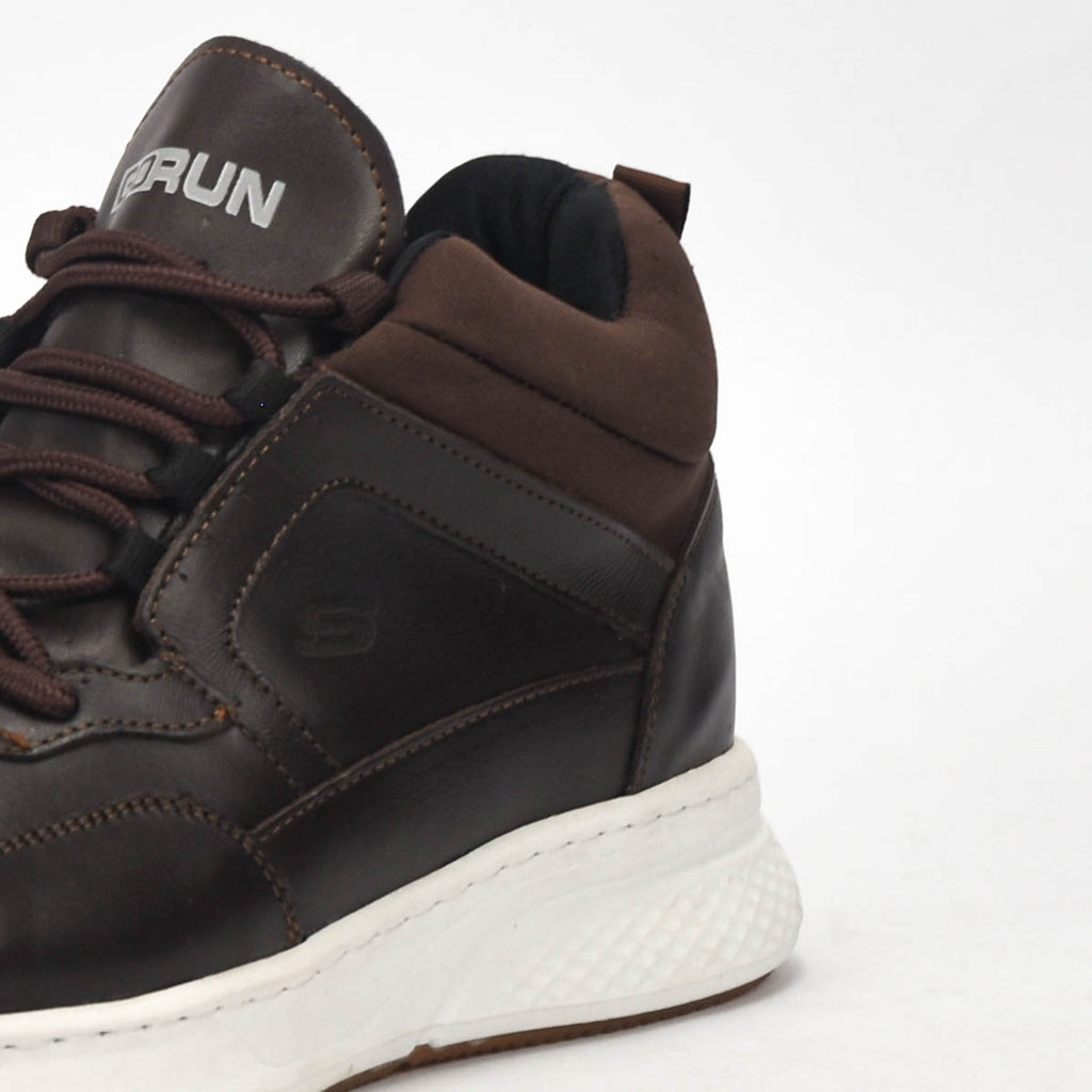 Raber Chaussures Orthopédiques en Cuir Marron Homme