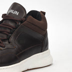 Raber Chaussures Orthopédiques en Cuir Marron Homme