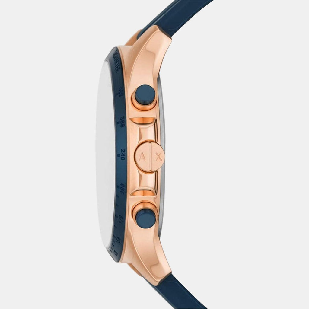 Armani Exchange Montre Chronographe Cadran Bleu Homme