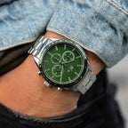 Montre Lacoste Chronographe Cadran Vert Acier Inoxydable Homme