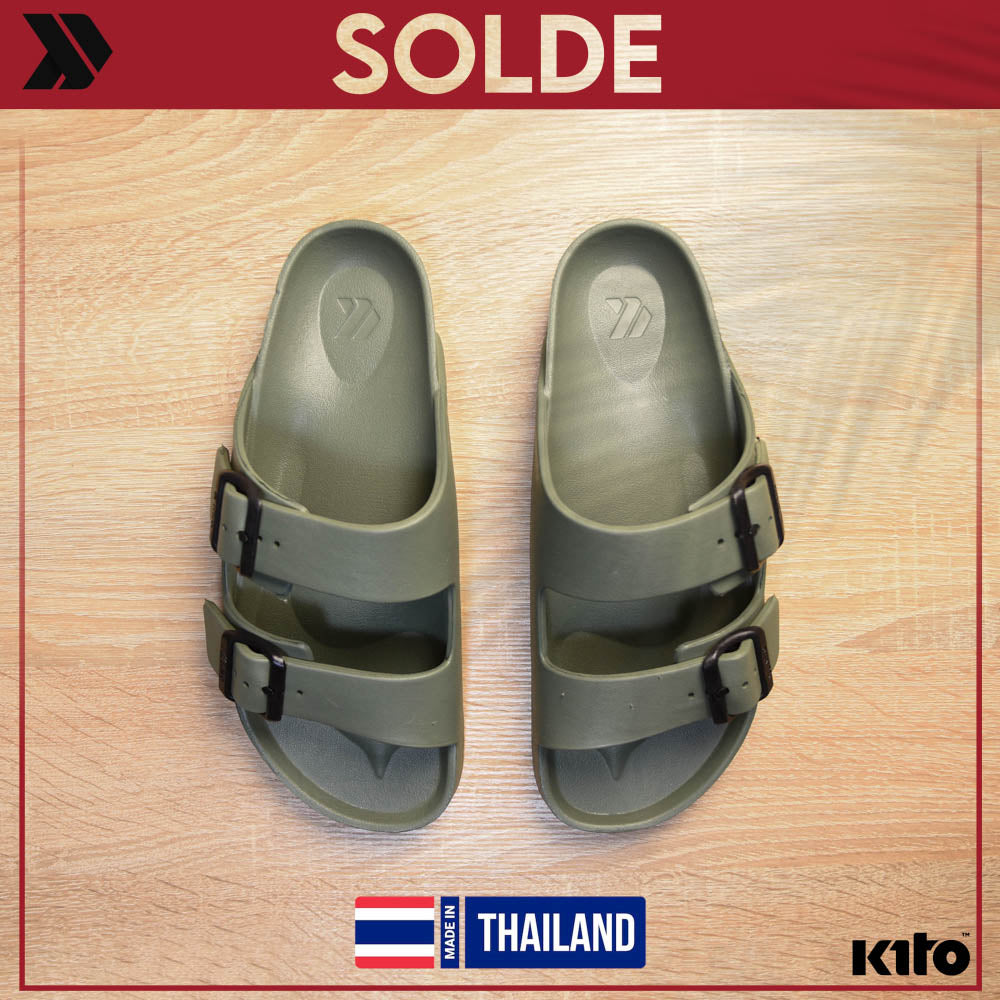Kito Sandales à Boucles Confortables Homme