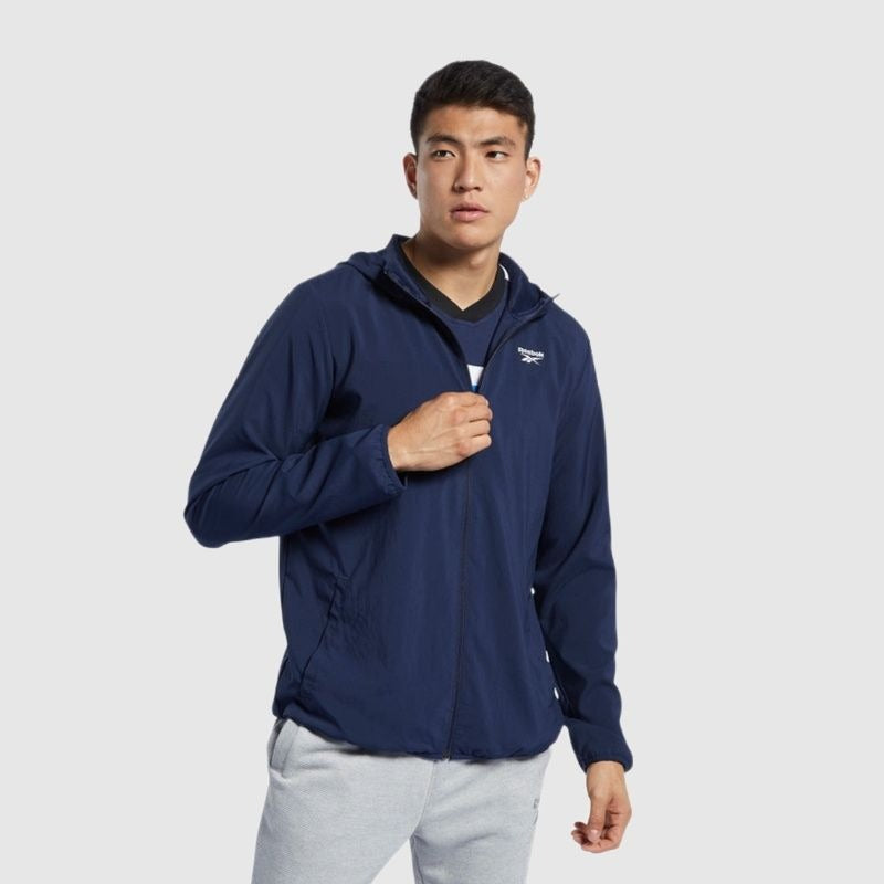 Reebok Veste Coupe-vent Légère à Capuche Homme